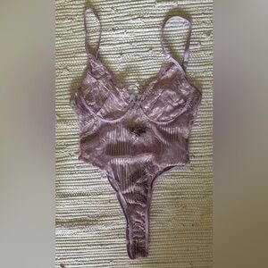 Pretty Little Thing Lavender Lace Bodysuit